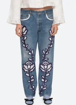 Sea New York Paloma Vintage x Sea|Bottoms>Paloma Emb Jeans