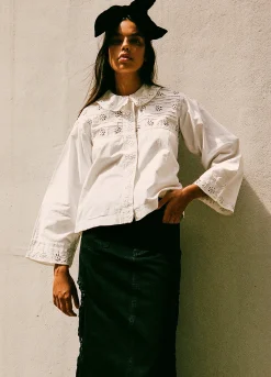 Sea New York Paloma Vintage x Sea|Tops>Paloma Eyelet Top