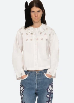 Sea New York Paloma Vintage x Sea|Tops>Paloma Eyelet Top